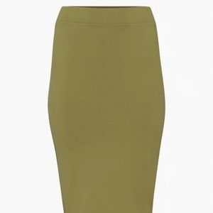 Aritzia Babaton Contour Pencil Skirt S Green